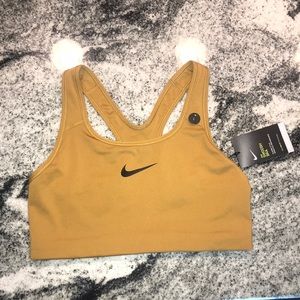 NEW Nike Yellow Sports Bra Large
